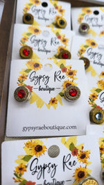 Load image into Gallery viewer, Bullet Stud Earrings - Gypsy Rae Boutique, LLC
