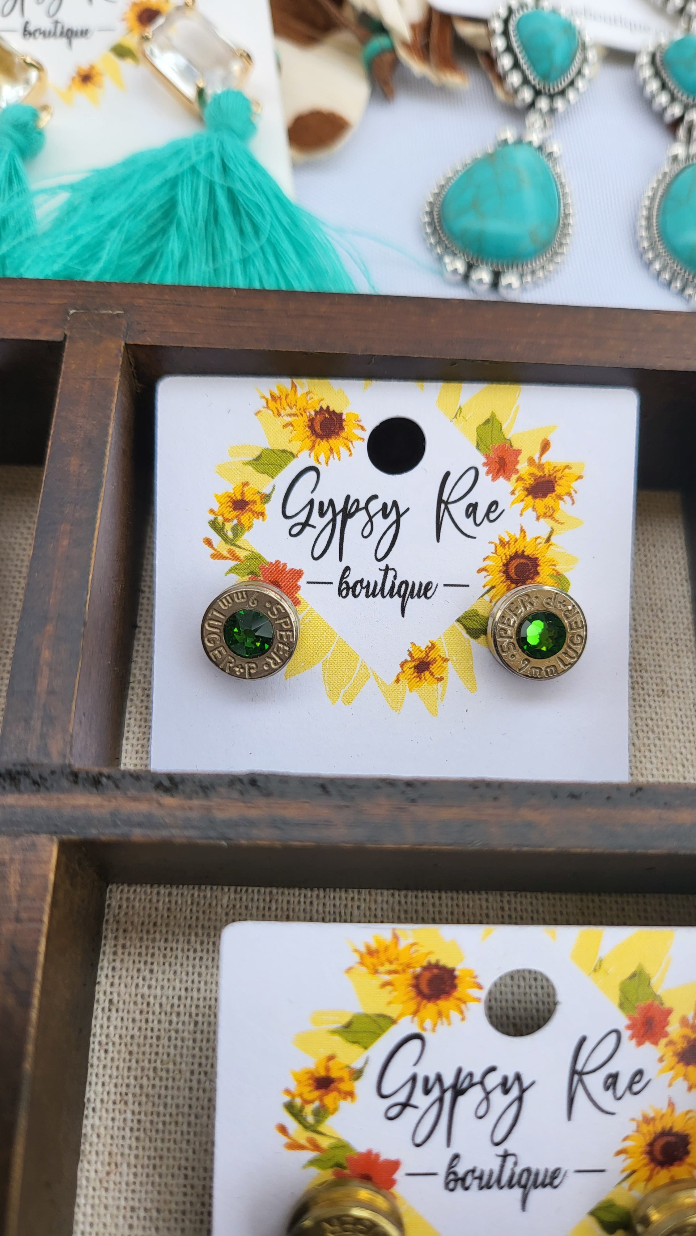 Bullet Stud Earrings - Gypsy Rae Boutique, LLC