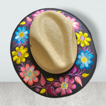 Load image into Gallery viewer, Floral Hand Embroidered Hat - Gypsy Rae Boutique, LLC
