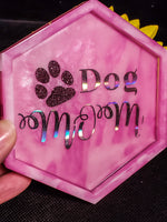Kép betöltése a galériamegjelenítőbe: Dog Mom Custom Coasters - Gypsy Rae Boutique
