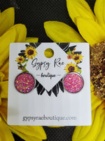 Kép betöltése a galériamegjelenítőbe: Druzy Stud Earrings - Gypsy Rae Boutique
