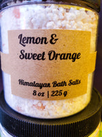 Cargar imagen en el visor de la galería, Lemon &amp; Sweet Orange Bath salts - Gypsy Rae Boutique
