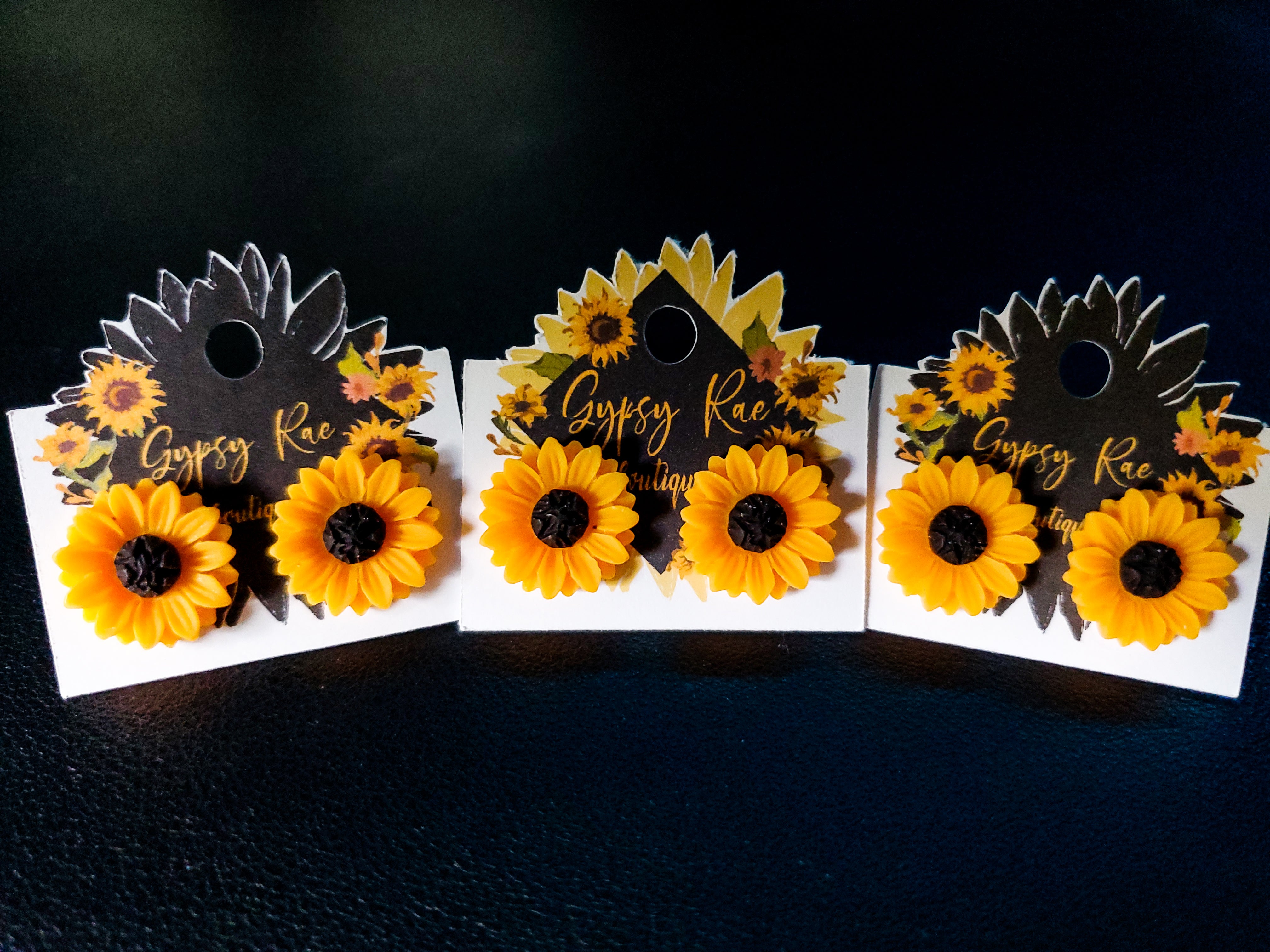 Sunflower Stud Earrings - Gypsy Rae Boutique