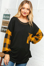 Ladda upp bild till gallerivisning, Plaid Long Sleeve Blouse - Gypsy Rae Boutique
