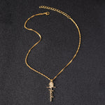 Carregar imagem no visualizador da galeria, Sunflower Cross Necklace - Gypsy Rae Boutique, LLC
