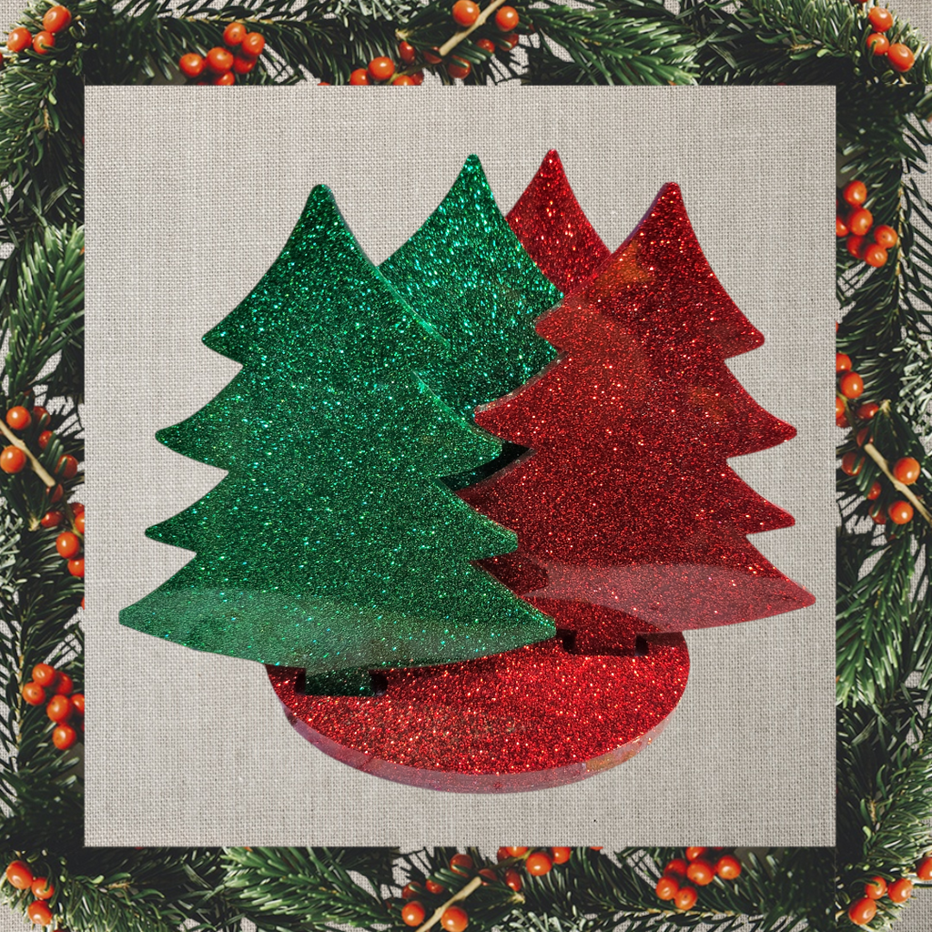Christmas Tree Coasters and Decor - Gypsy Rae Boutique