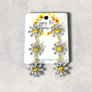 Golden Daisy Earrings - Gypsy Rae Boutique, LLC