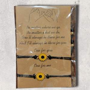 Sunflower Friendship Bracelet Set - Gypsy Rae Boutique, LLC