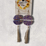 Load image into Gallery viewer, Tassel Resin Earrings - Gypsy Rae Boutique, LLC
