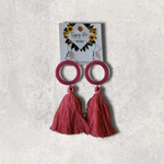 Load image into Gallery viewer, Tassel Resin Earrings - Gypsy Rae Boutique, LLC
