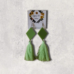 Load image into Gallery viewer, Tassel Resin Earrings - Gypsy Rae Boutique, LLC
