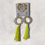 Load image into Gallery viewer, Tassel Resin Earrings - Gypsy Rae Boutique, LLC
