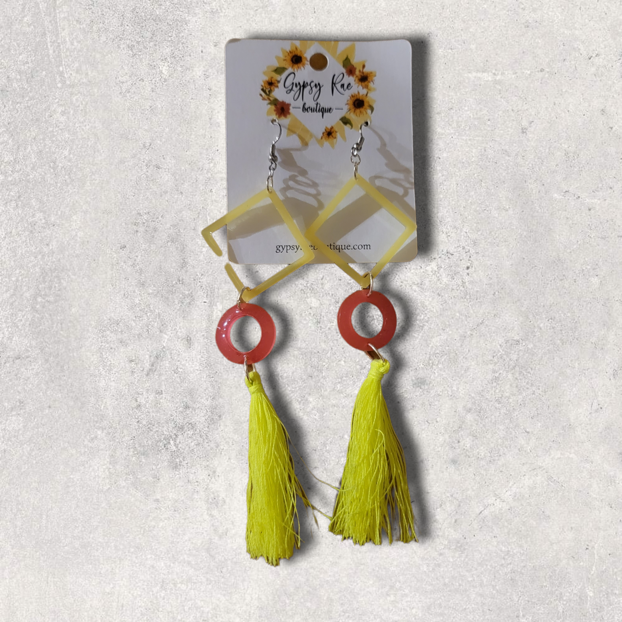 Tassel Resin Earrings - Gypsy Rae Boutique, LLC