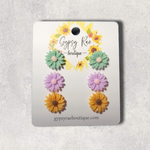 Charger l&#39;image dans la galerie, Flower Stud Resin Earrings - Gypsy Rae Boutique, LLC
