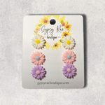 Carregar imagem no visualizador da galeria, Flower Stud Resin Earrings - Gypsy Rae Boutique, LLC
