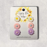 Charger l&#39;image dans la galerie, Flower Stud Resin Earrings - Gypsy Rae Boutique, LLC
