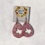 Ladda upp bild till gallerivisning, Texas Teardrop Resin Earrings - Gypsy Rae Boutique, LLC
