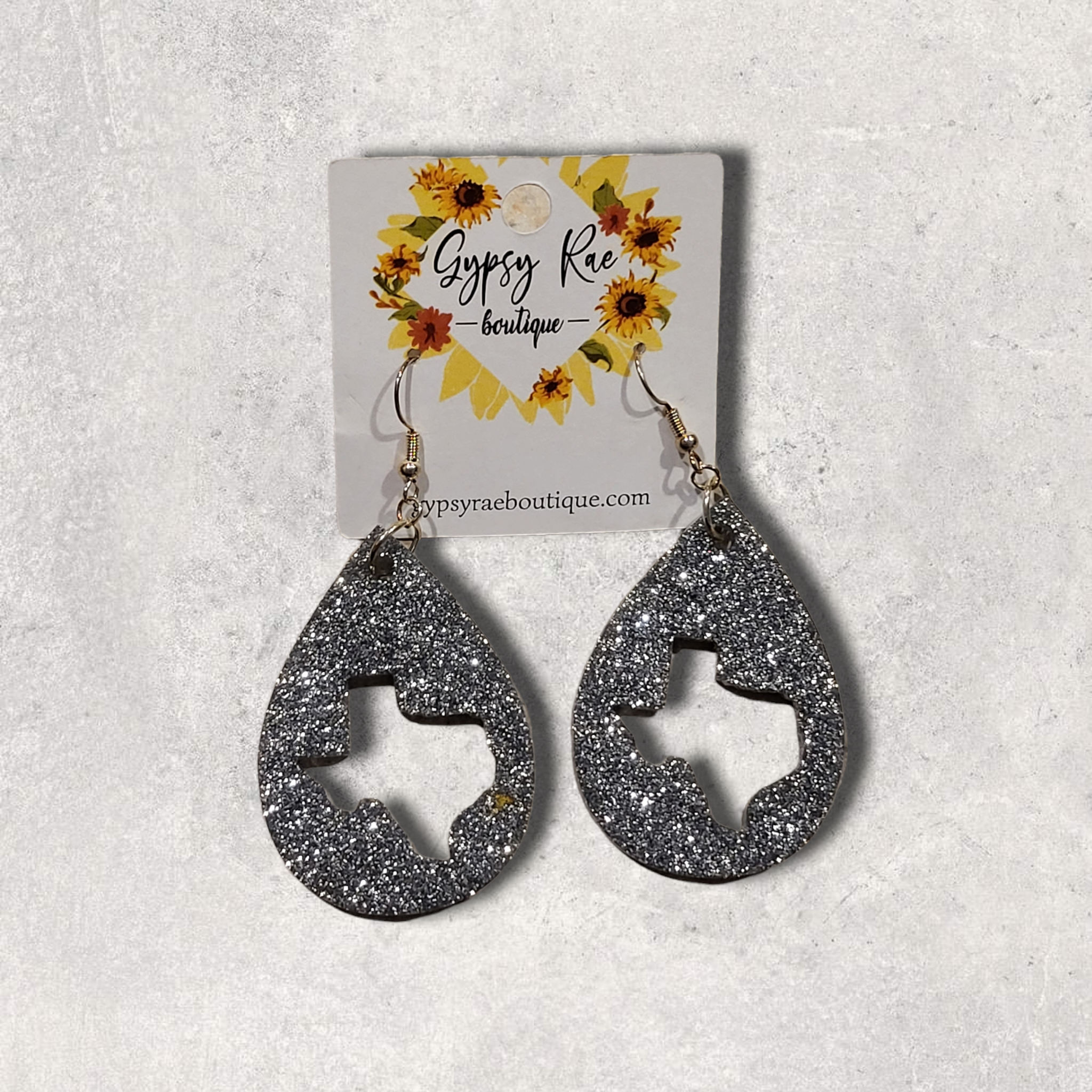 Texas Teardrop Resin Earrings - Gypsy Rae Boutique, LLC