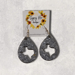 Load image into Gallery viewer, Texas Teardrop Resin Earrings - Gypsy Rae Boutique, LLC
