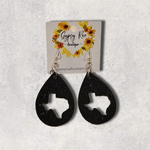 Load image into Gallery viewer, Texas Teardrop Resin Earrings - Gypsy Rae Boutique, LLC
