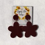 Load image into Gallery viewer, Flower Resin Statement Earrings - Gypsy Rae Boutique, LLC
