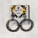 Load image into Gallery viewer, Round Small Open Statement Earrings - Gypsy Rae Boutique, LLC
