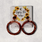 Load image into Gallery viewer, Round Small Open Statement Earrings - Gypsy Rae Boutique, LLC

