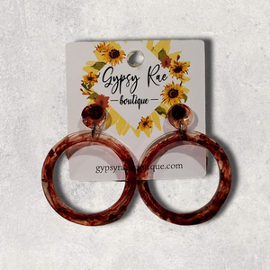 Round Small Open Statement Earrings - Gypsy Rae Boutique, LLC