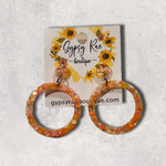 Cargar imagen en el visor de la galería, Round Small Open Statement Earrings - Gypsy Rae Boutique, LLC
