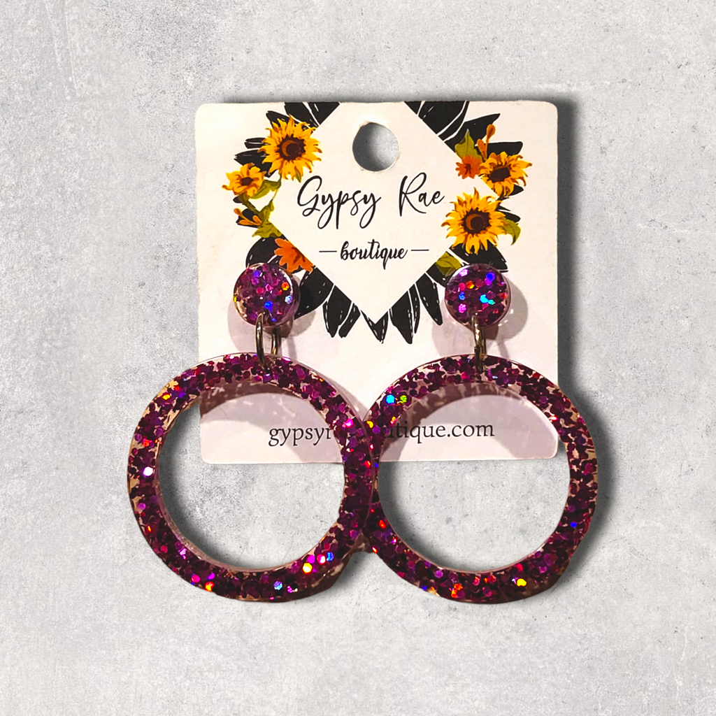 Round Small Open Statement Earrings - Gypsy Rae Boutique, LLC