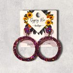 Load image into Gallery viewer, Round Small Open Statement Earrings - Gypsy Rae Boutique, LLC
