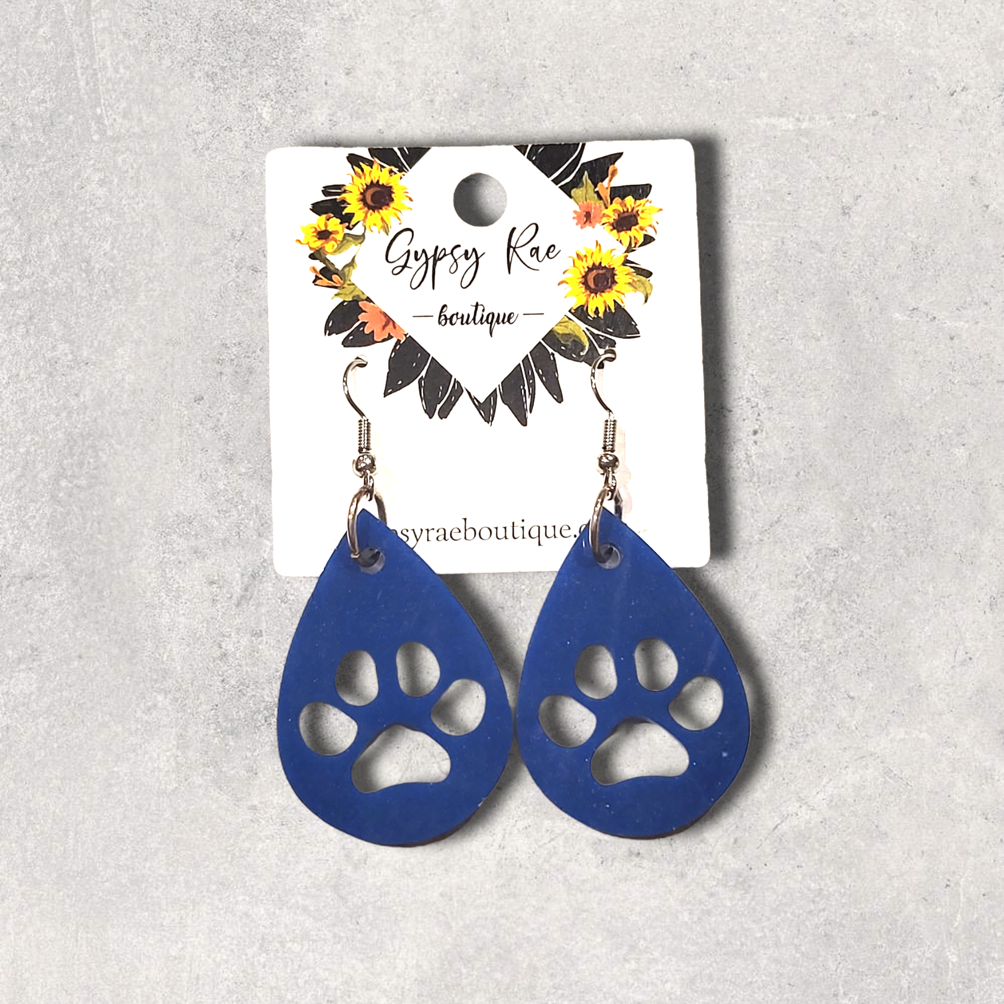 Paw Print Resin Earrings - Gypsy Rae Boutique, LLC