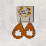 Load image into Gallery viewer, Leaf Teardrop Earrings - Gypsy Rae Boutique, LLC
