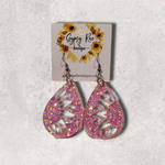 Load image into Gallery viewer, Sunflower Teardrop Earrings - Gypsy Rae Boutique, LLC
