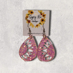 Cargar imagen en el visor de la galería, Sunflower Teardrop Earrings - Gypsy Rae Boutique, LLC
