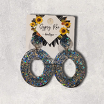 Ladda upp bild till gallerivisning, Small Round Statement Earrings - Gypsy Rae Boutique, LLC
