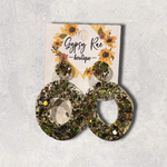 Load image into Gallery viewer, Small Round Statement Earrings - Gypsy Rae Boutique, LLC
