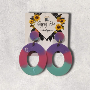 Small Round Statement Earrings - Gypsy Rae Boutique, LLC