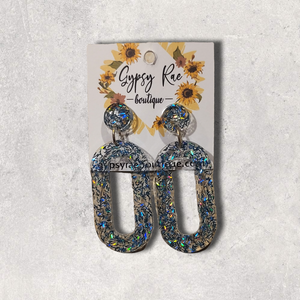 Oval Small Statement Earrings - Gypsy Rae Boutique, LLC