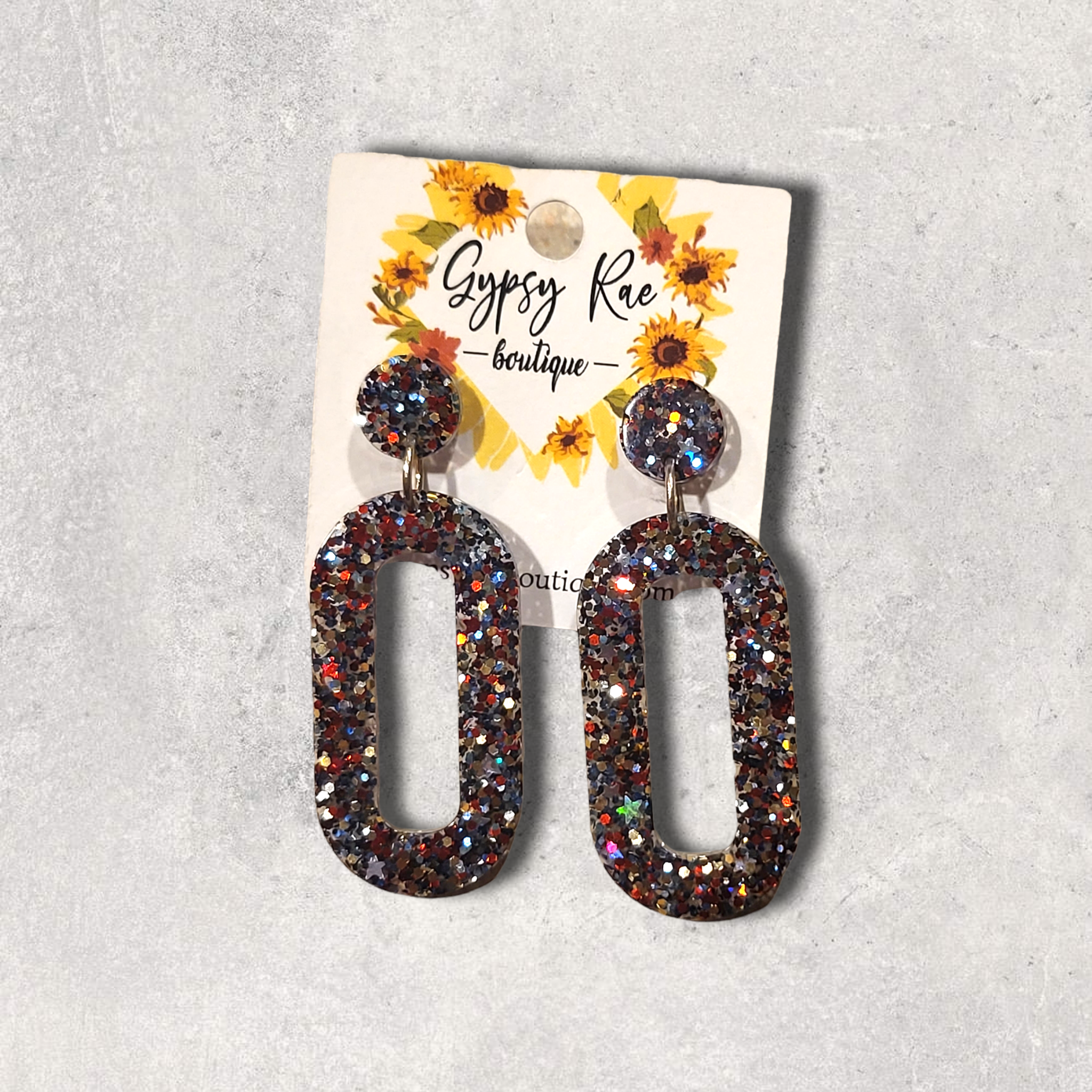 Oval Small Statement Earrings - Gypsy Rae Boutique, LLC