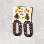 Ladda upp bild till gallerivisning, Oval Small Statement Earrings - Gypsy Rae Boutique, LLC
