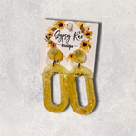 Cargar imagen en el visor de la galería, Oval Small Statement Earrings - Gypsy Rae Boutique, LLC
