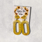 Carregar imagem no visualizador da galeria, Oval Small Statement Earrings - Gypsy Rae Boutique, LLC
