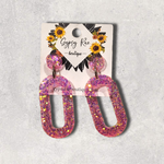 Ladda upp bild till gallerivisning, Oval Small Statement Earrings - Gypsy Rae Boutique, LLC
