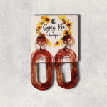 Cargar imagen en el visor de la galería, Oval Small Statement Earrings - Gypsy Rae Boutique, LLC
