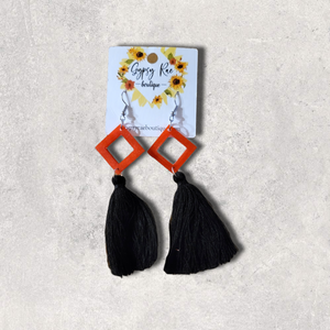 Tassel Resin Earrings - Gypsy Rae Boutique, LLC