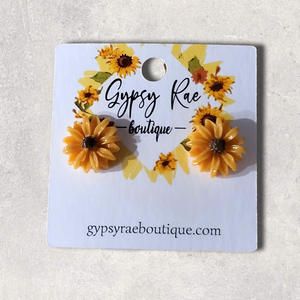 Flower Stud Earrings- Individual - Gypsy Rae Boutique, LLC