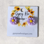 Cargar imagen en el visor de la galería, Flower Stud Earrings- Individual - Gypsy Rae Boutique, LLC
