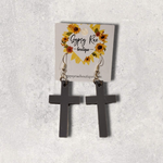 Cargar imagen en el visor de la galería, Cross Resin Earrings - Gypsy Rae Boutique, LLC
