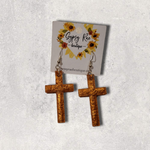 Cargar imagen en el visor de la galería, Cross Resin Earrings - Gypsy Rae Boutique, LLC
